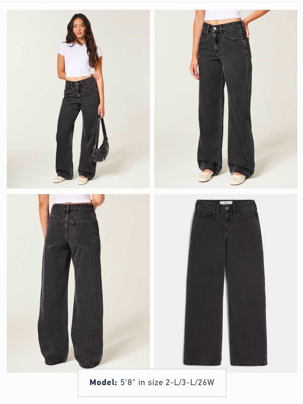 Hollister High-Rise Baggy Jeans - Washed Black